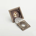 Bonde de Douche Anti-Odeur Laiton Antique 12x12 cm