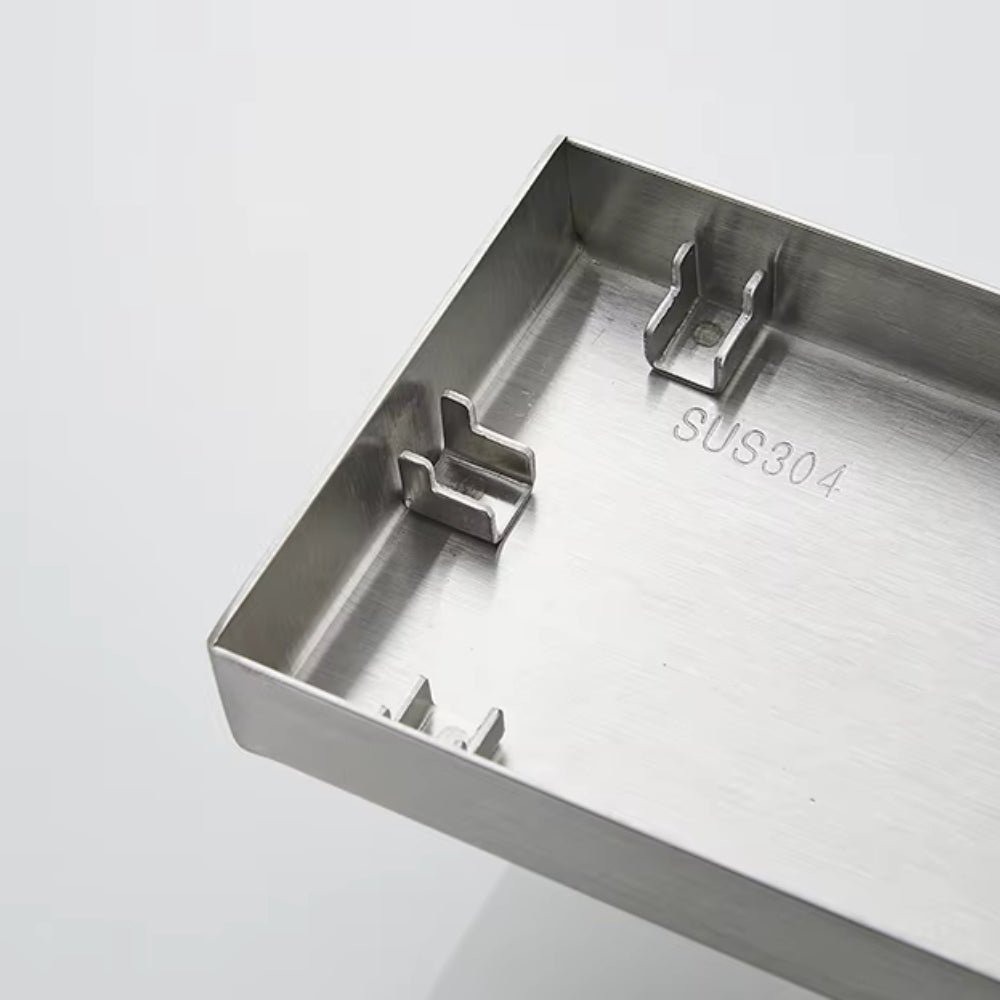 Bonde de Douche Linéaire Inox 10 à 40 cm Anti-Odeur
