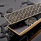 Bonde de Douche Linéaire 30 cm en Laiton Antique