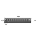 Bonde de Douche Linéaire Anti-Odeur 60 cm