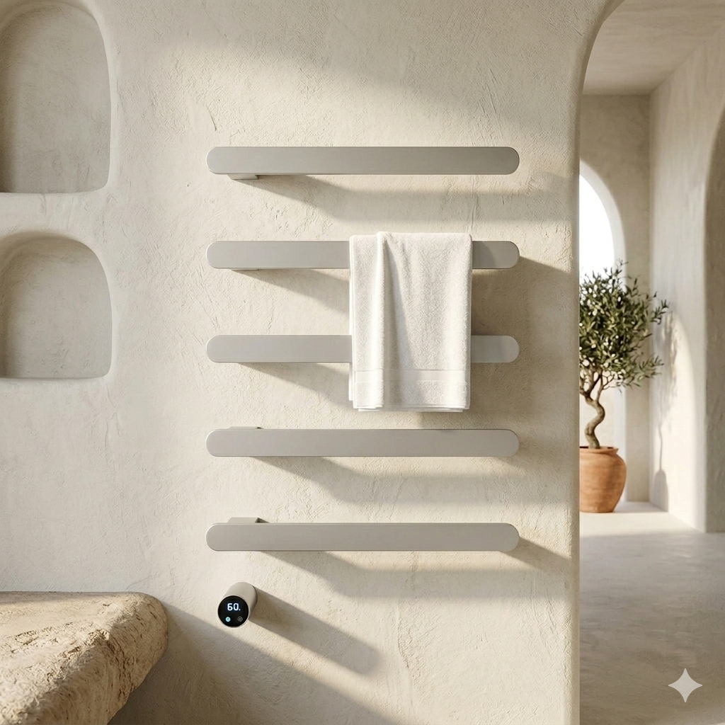 Sèche-Serviette Électrique Intelligent Mural avec Contrôle Tactile