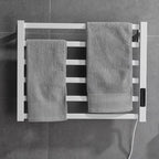 Sèche-Serviette Électrique Mural avec Écran Digital et Étagère