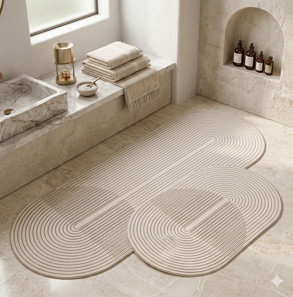 Tapis de Cuisine Absorbant Antidérapant Moderne