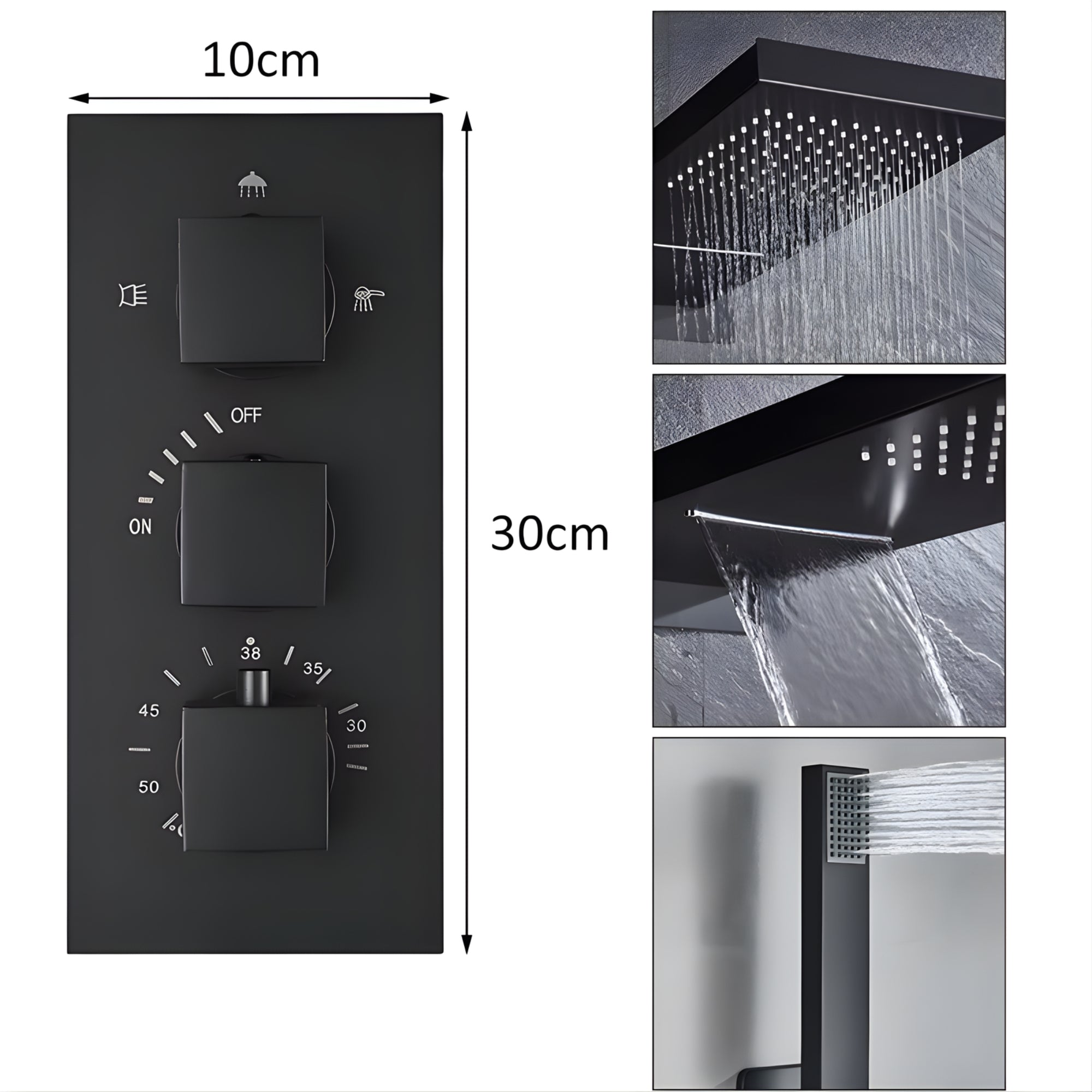 Colonne de Douche Thermostatique Murale