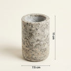 Distributeur de Savon Marbre Gris avec Accessoires