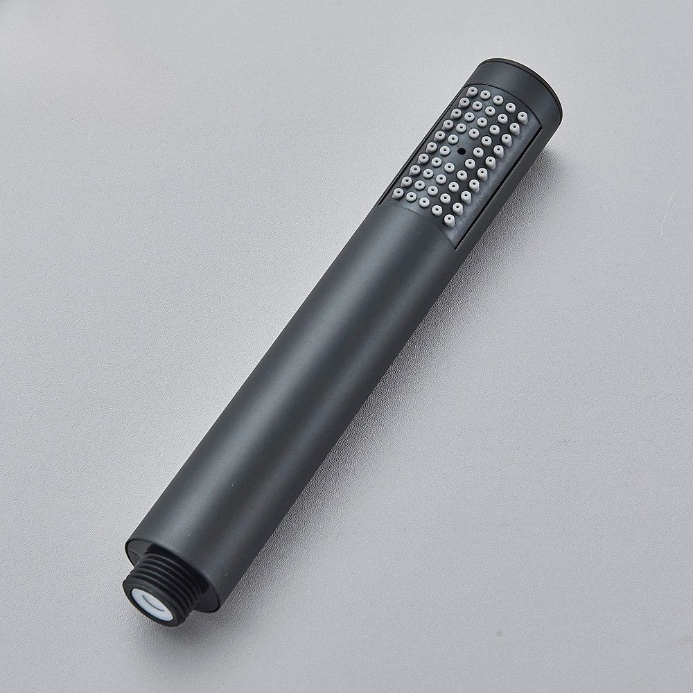 Pommeau de Douche à Main Noir et Doré Brossé