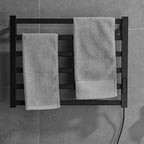 Sèche-Serviette Électrique Mural avec Écran Digital et Étagère