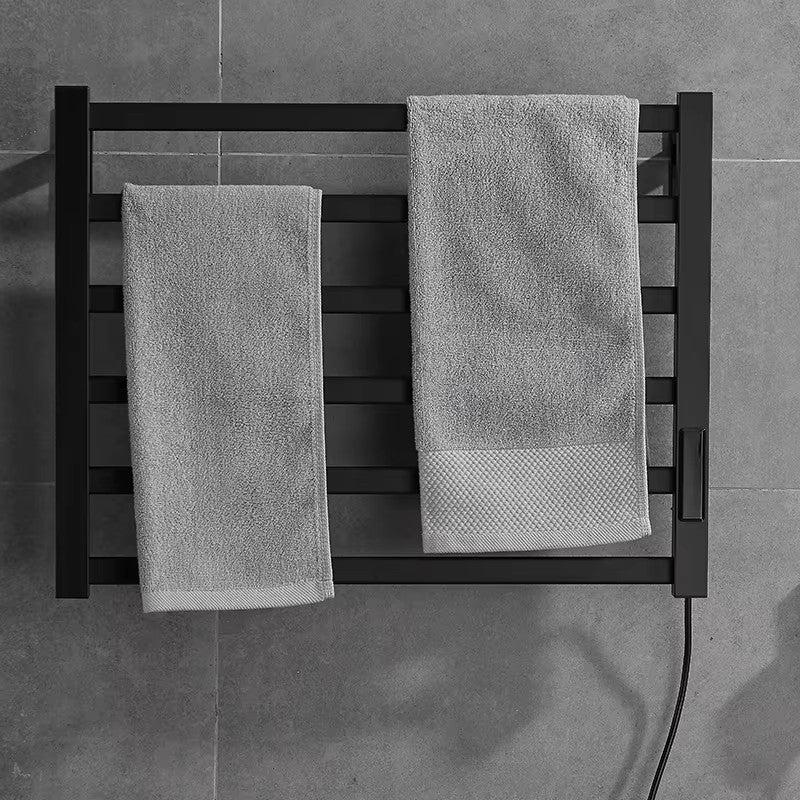 Sèche-Serviette Électrique Mural avec Écran Digital et Étagère