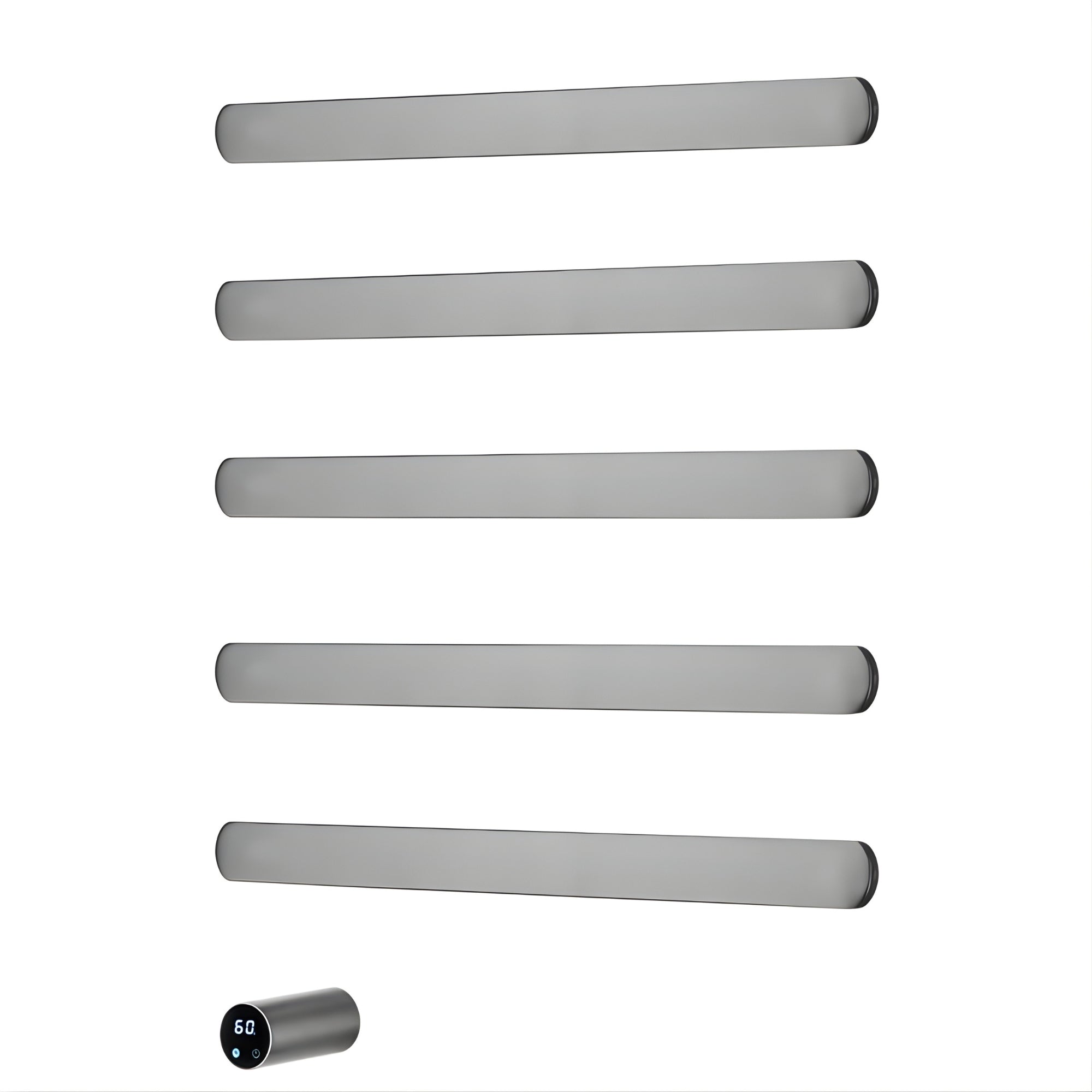 Sèche-Serviette Électrique Vesta Gun Metal — Mural Programmable & Tactile