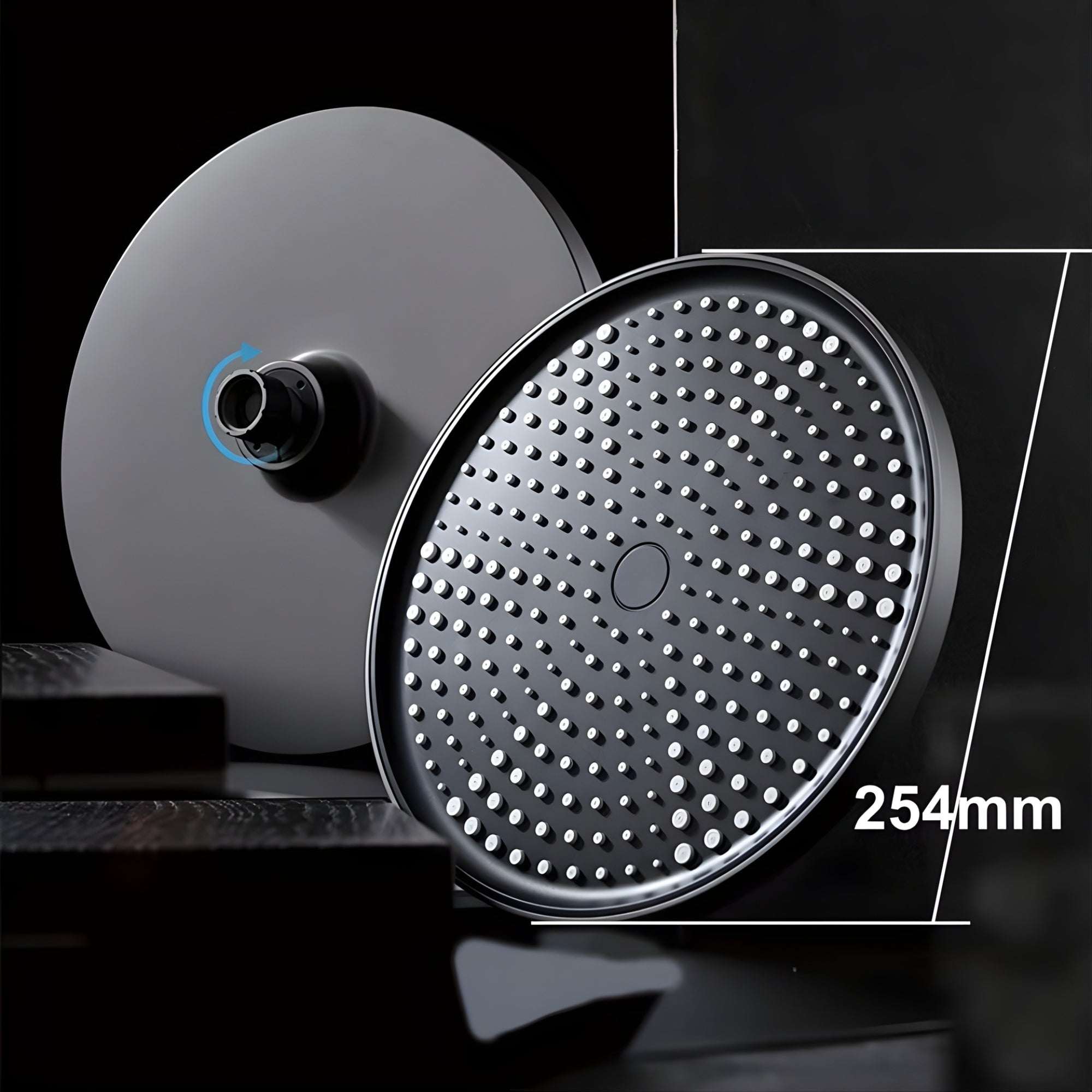 Colonne De Douche 3 Voies Or Noir Brossé