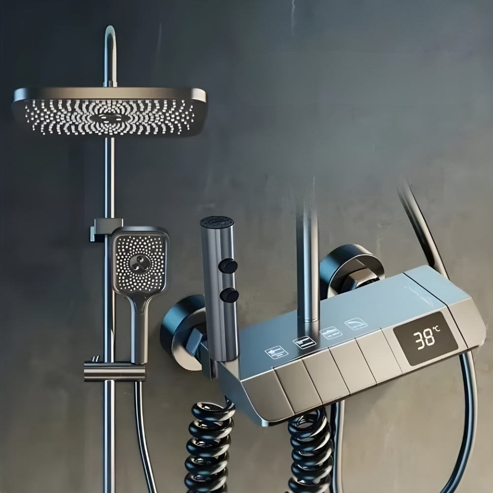 Colonne de Douche Thermostatique Digitale 4 Fonctions