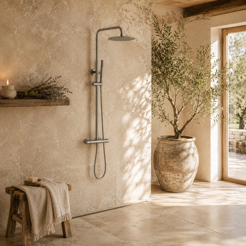 Colonne de Douche Stellia – Nickel Brossé