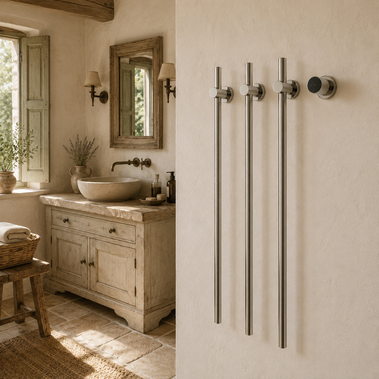 Sèche-Serviette Électrique Nox – Chromé