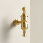 Patère Murale Laiton Doré Design