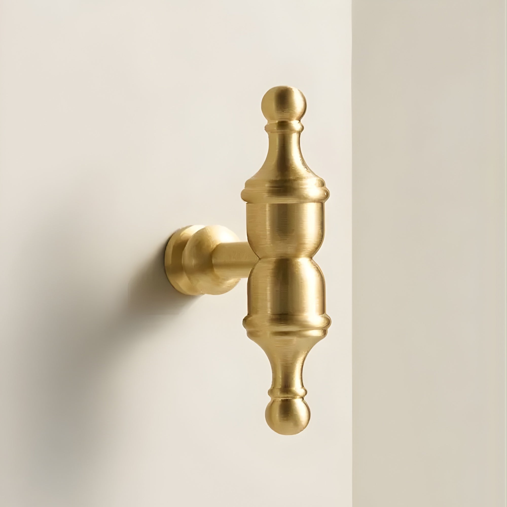 Patère Murale Laiton Doré Design