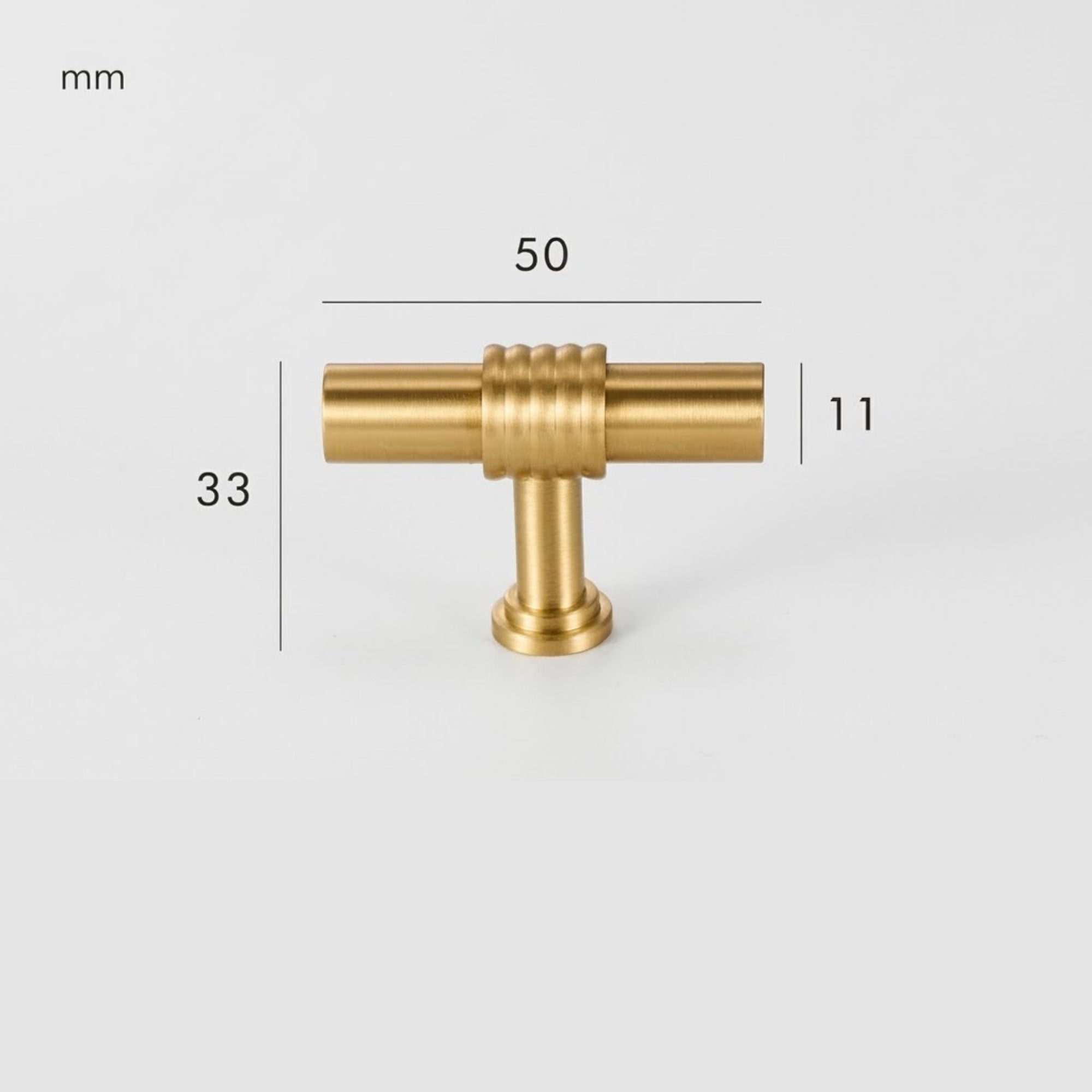 Patère Murale Barre Laiton Doré