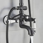 Colonne de Douche Murale Bronze Noir – 3 Fonctions