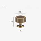 Patère Murale Cylindrique Laiton Design