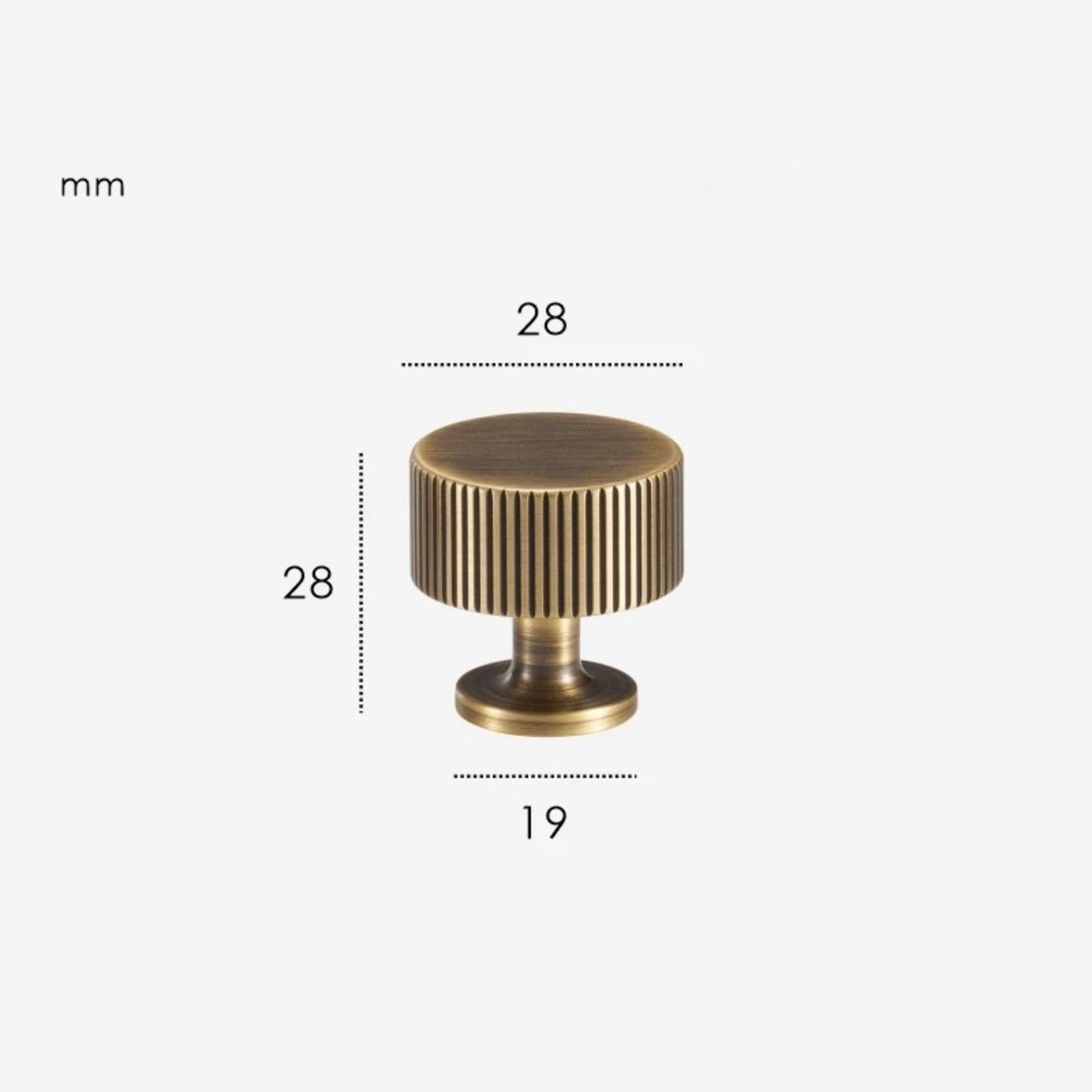 Patère Murale Cylindrique Laiton Design