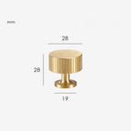 Patère Murale Cylindrique Laiton Design