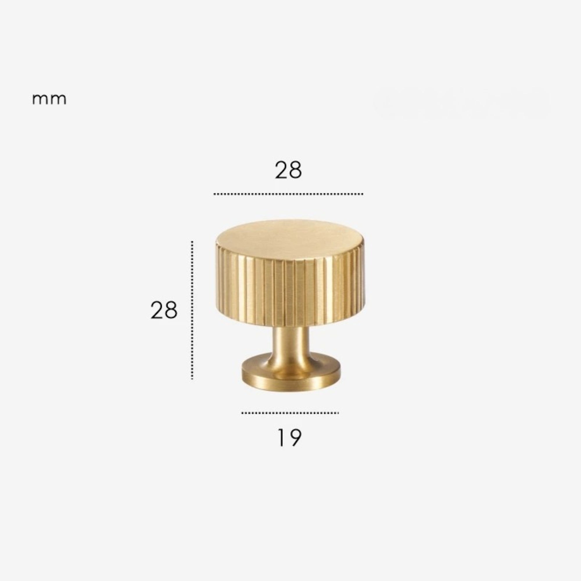 Patère Murale Cylindrique Laiton Design