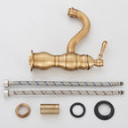 Robinet de Lavabo Vasque Laiton Antique — Mitigeur Rétro