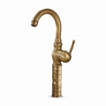 Robinet Vasque Rétro Orna Bronze Antique — Col de Cygne Sculpté 380 mm
