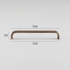 Poignée de Meuble Arco Laiton Massif — Entraxe 160 mm