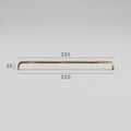 Poignée de Meuble Arco Laiton Massif — Entraxe 320 mm
