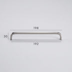 Poignée de Meuble Arco Laiton Massif — Entraxe 192 mm