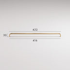 Poignée de Meuble Arco Laiton Massif — Entraxe 416 mm