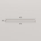 Poignée de Meuble Arco Laiton Massif — Entraxe 416 mm