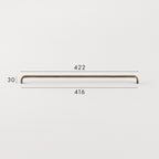 Poignée de Meuble Arco Laiton Massif — Entraxe 416 mm
