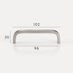 Poignée de Meuble Arco Laiton Massif — Entraxe 96 mm