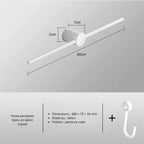 Porte-serviette mural en laiton – Design épuré, plusieurs finitions