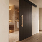 Poignée de Porte Stria Martelée Laiton — Bâton de Tirage 300 mm Simple Face