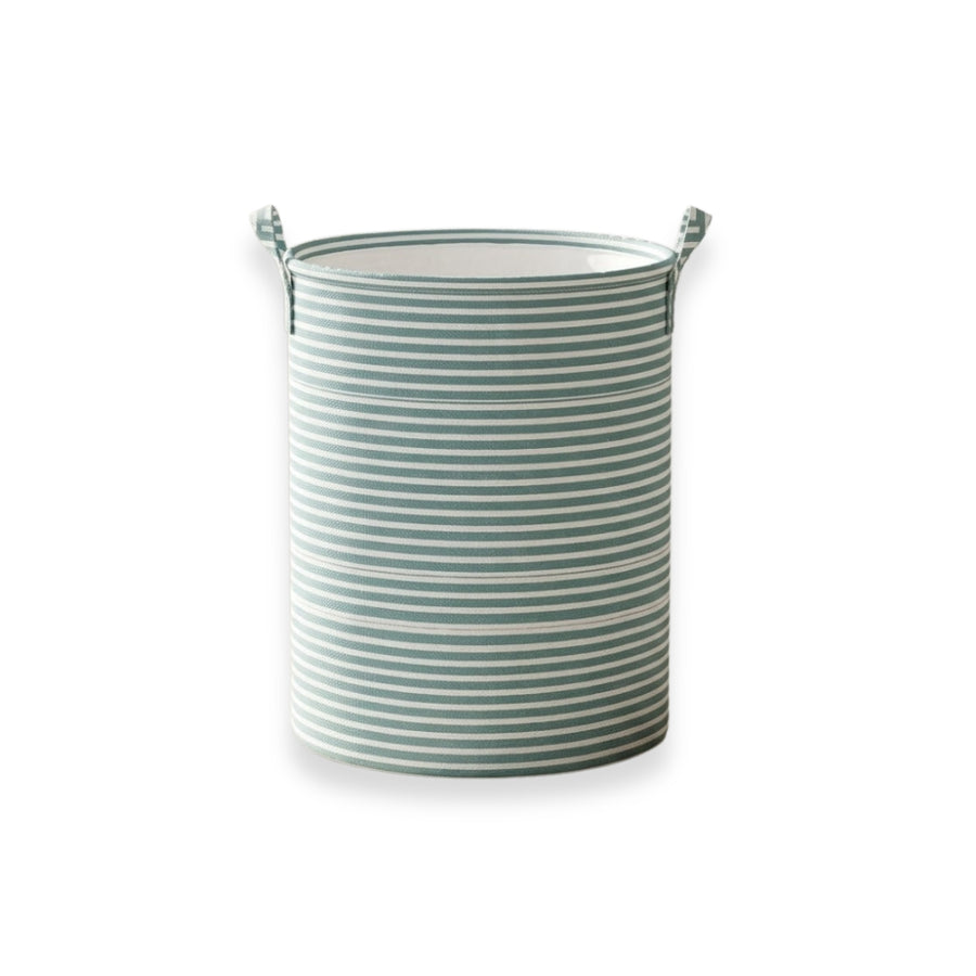 Panier à Linge Pliable Rayé – 3 Tailles