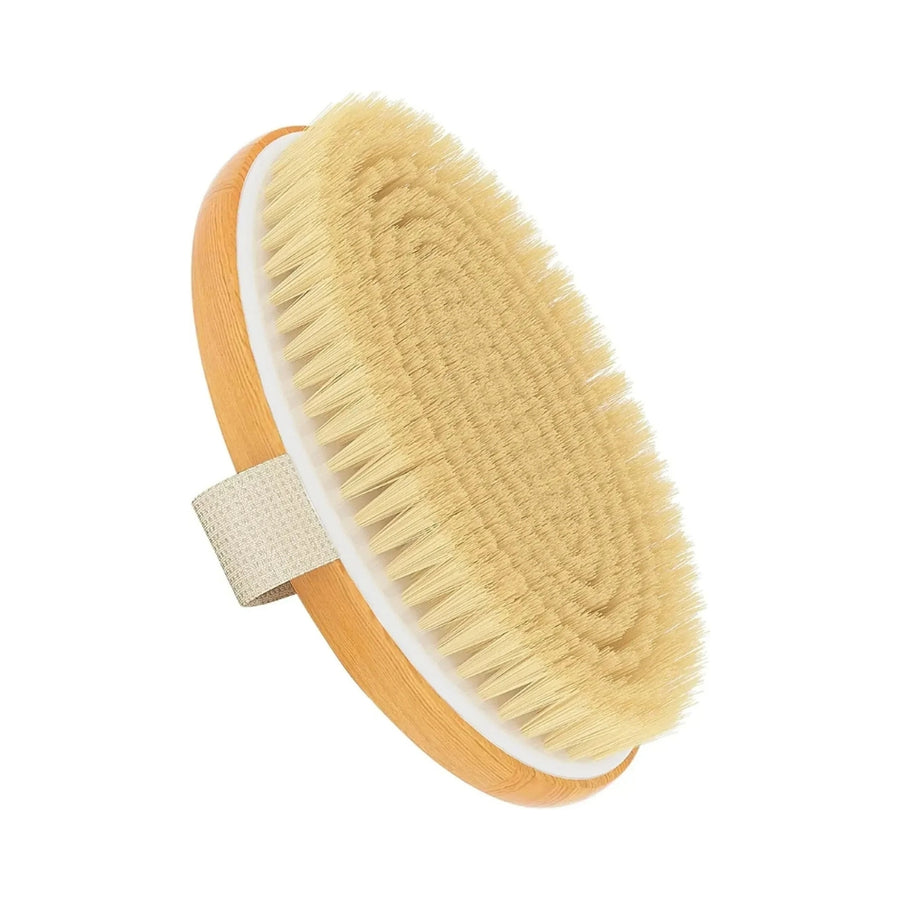 Brosse Corps Exfoliante Bois Naturel – Soin Peau Lumineuse