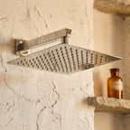 Colonne de Douche Encastrée Vael Chrome Laiton — Pommeau Pluie 250×250 mm