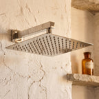 Colonne de Douche Encastrée Vael Chrome Laiton — Pommeau Pluie 250×250 mm