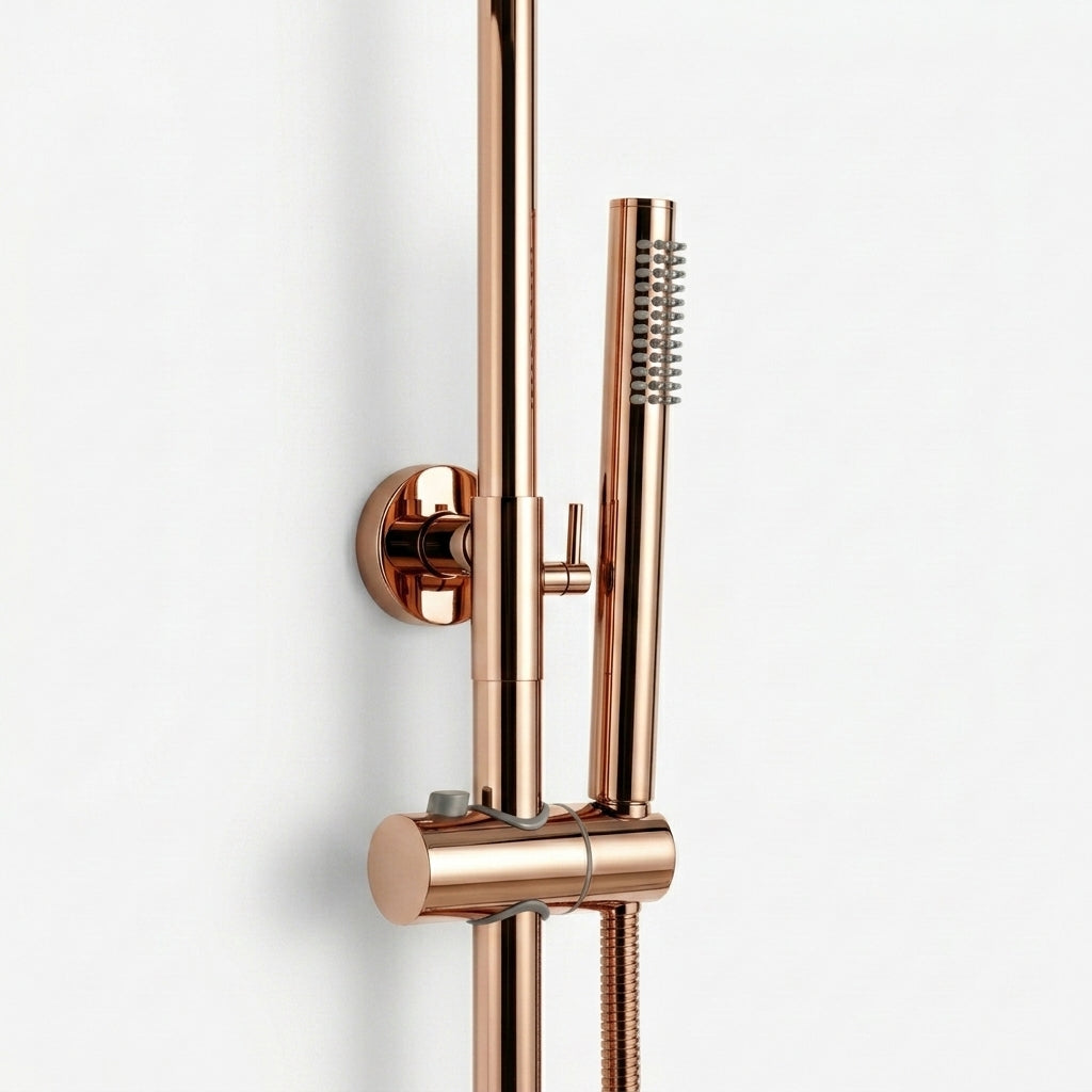Colonne de Douche Stellia – Or Rose Poli