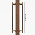 Poignée de Porte Lyra Laiton Massif — Bâton de Tirage 450 mm Double Face