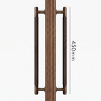 Poignée de Porte Lyra Laiton Massif — Bâton de Tirage 450 mm Double Face