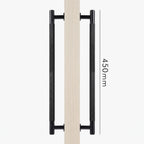 Poignée de Porte Lyra Laiton Massif — Bâton de Tirage 450 mm Double Face