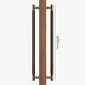 Poignée de Porte Lyra Laiton Massif — Bâton de Tirage 600 mm Double Face
