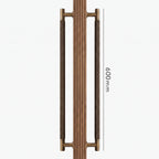 Poignée de Porte Lyra Laiton Massif — Bâton de Tirage 600 mm Double Face