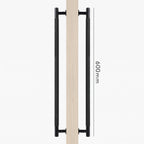 Poignée de Porte Lyra Laiton Massif — Bâton de Tirage 600 mm Double Face
