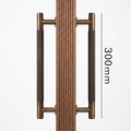 Poignée de Porte Lyra Laiton Massif — Bâton de Tirage 300 mm Double Face
