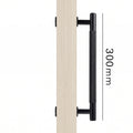 Poignée de Porte Lyra Laiton Massif — Bâton de Tirage 300 mm Simple Face