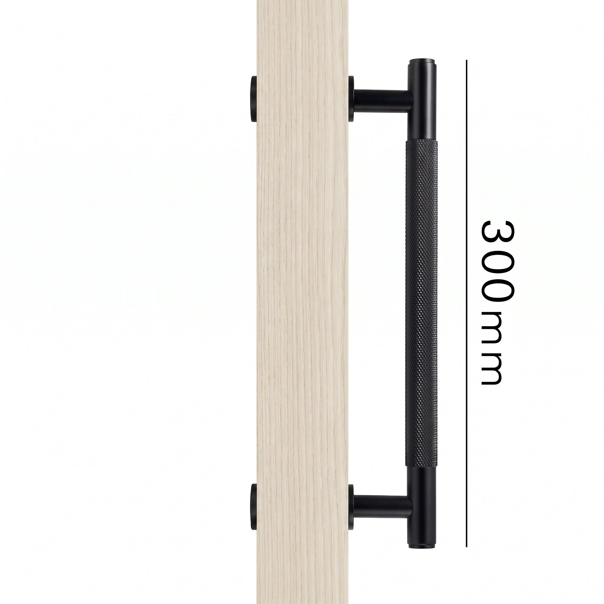 Poignée de Porte Lyra Laiton Massif — Bâton de Tirage 300 mm Simple Face
